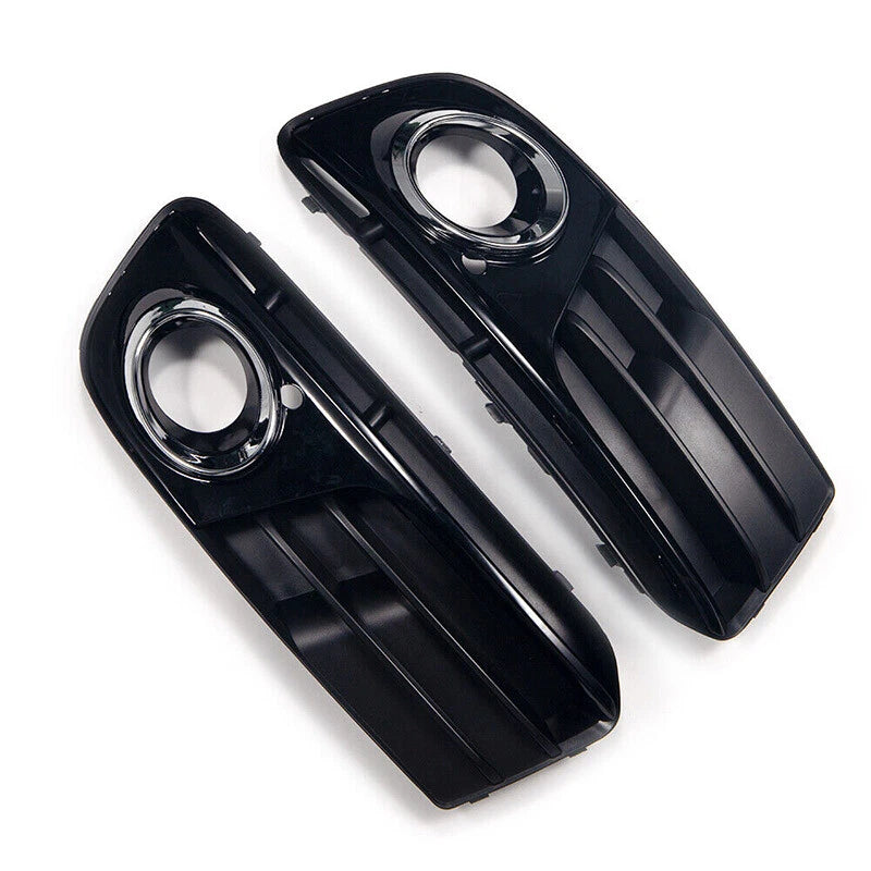 Front Fog Light Grill Cover 2 x Bumper Lower Grille Bezel for Audi Q5 (2013-2017)
