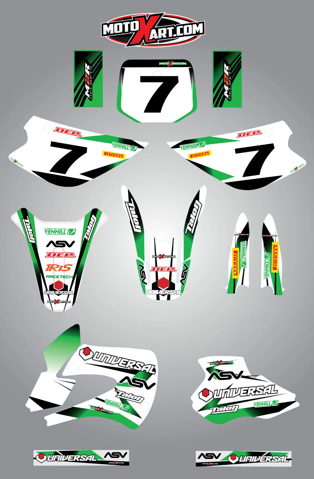 Custom Graphic Kit - STORM - KX 80 Stickers Decals (1998 - Present)
