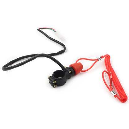 Engine Stop Kill Switch Safety Tether Lanyard for Pit Dirt Quad Bike Motor