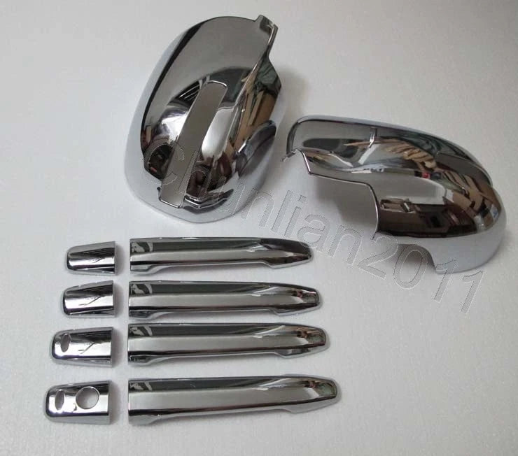 Chrome Door Handle Cover & Side Mirror Trim for Mitsubishi Outlander (2013-2020)
