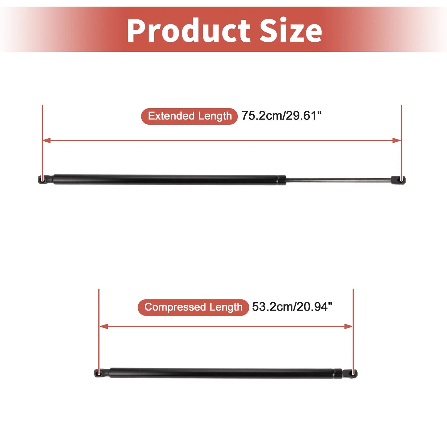 2 x Rear Hatch Lift Supports for Jeep Grand Cherokee (2011-2017)