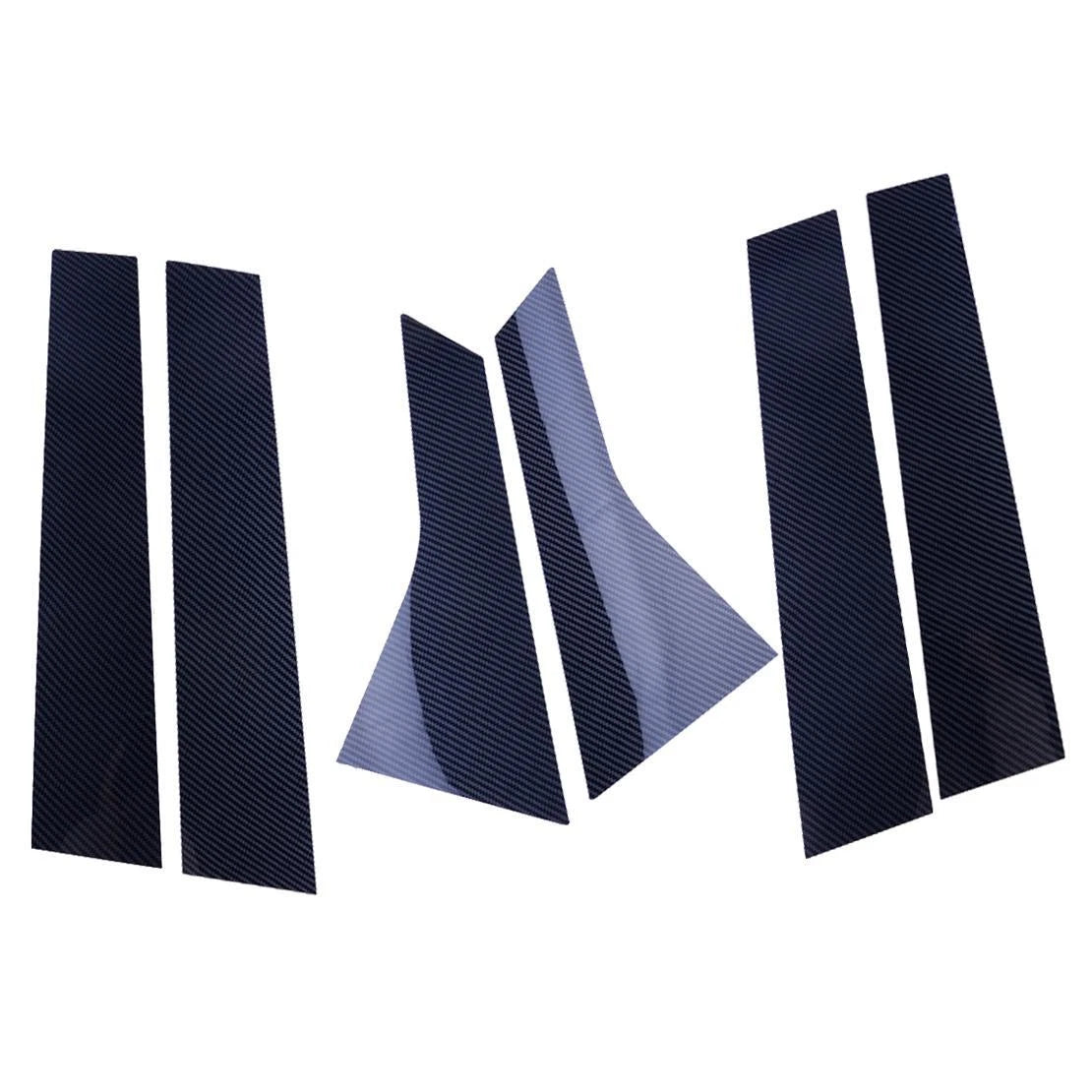 Carbon Style Door Window B-Pillar Post Cover Trim for Honda Accord (2018-2021)