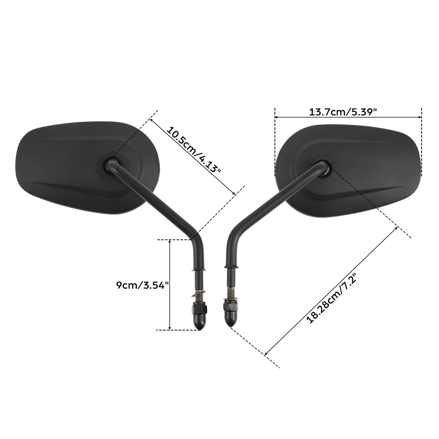 Rear View Side Mirrors for Harley Sportster 883 1200 Touring Road King (2004-2023)