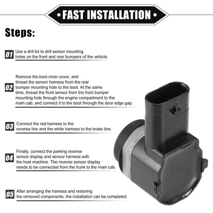 Rear Bumper PDC Reverse Parking Assist Sensor for Nissan NV200 (2013-2021)