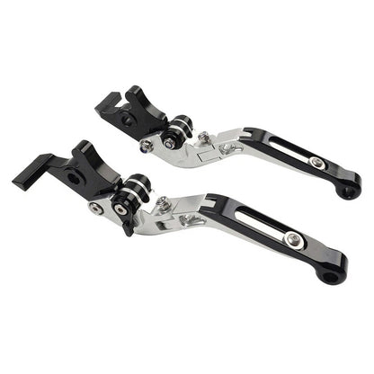 CNC Silver Extendable Brake Clutch Levers for Yamaha YZF R1 R1M R1S R6 MT-09 (2015-2023)