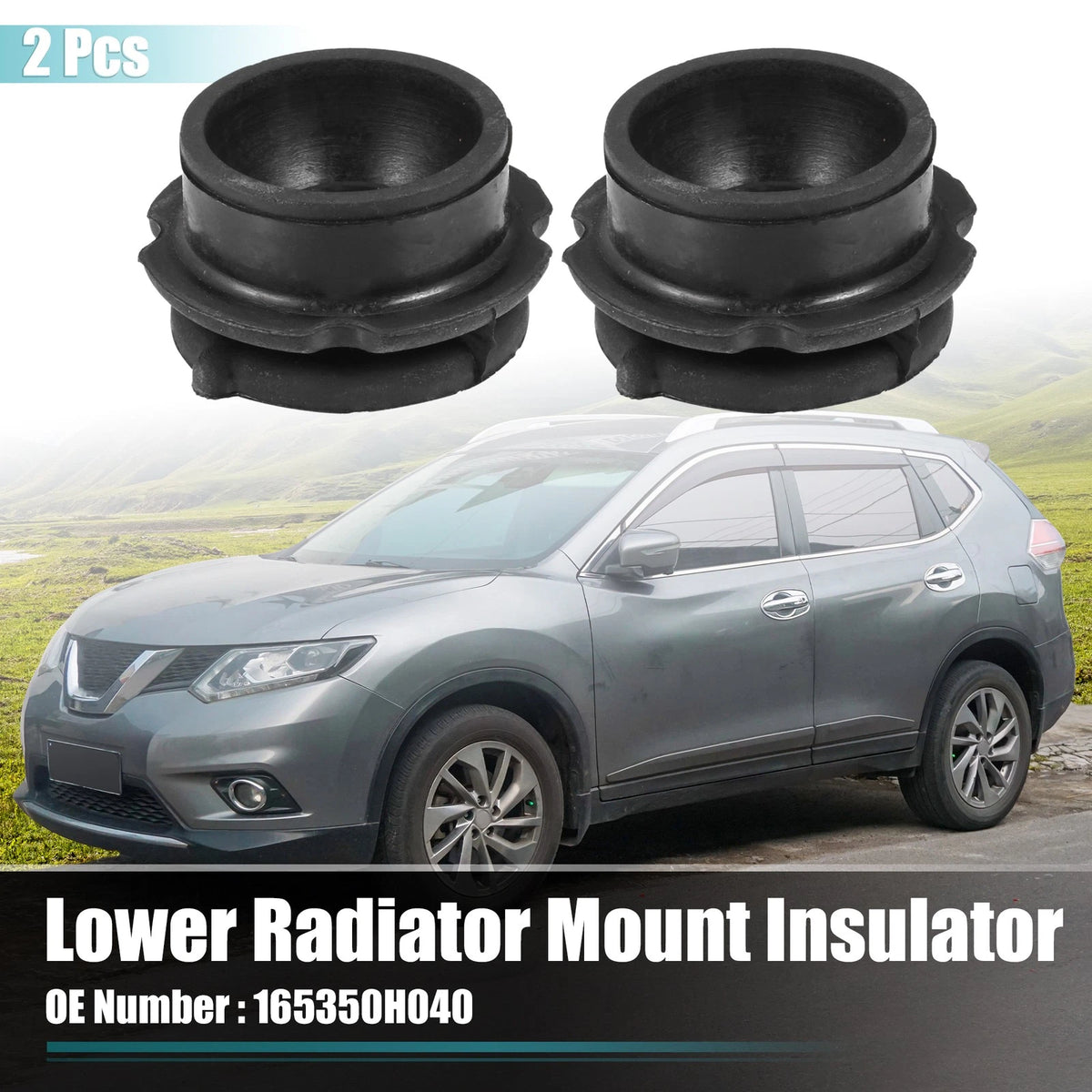 2 x Radiator Bottom Mount Cushion Bushing for Toyota (No. 165350H040)