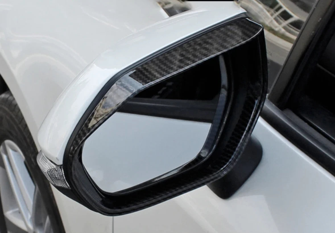 Mirror Rain Guard Side Lid ABS Fiber Cover Trim for Toyota Corolla Sedan (2020-2024)