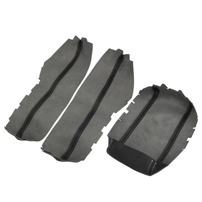 3 Pcs Armrest Covers for Honda Civic 10th Gen 2016-2020 Black & White Line