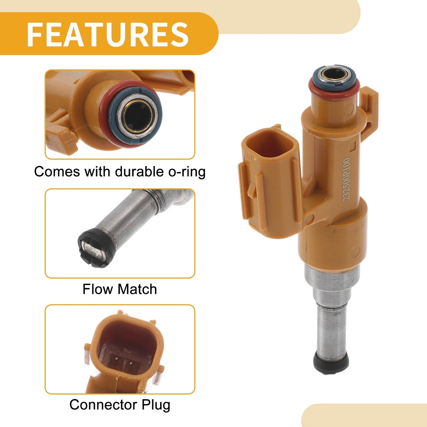 1Pc Fuel Injector for Toyota Avalon Limited, Touring