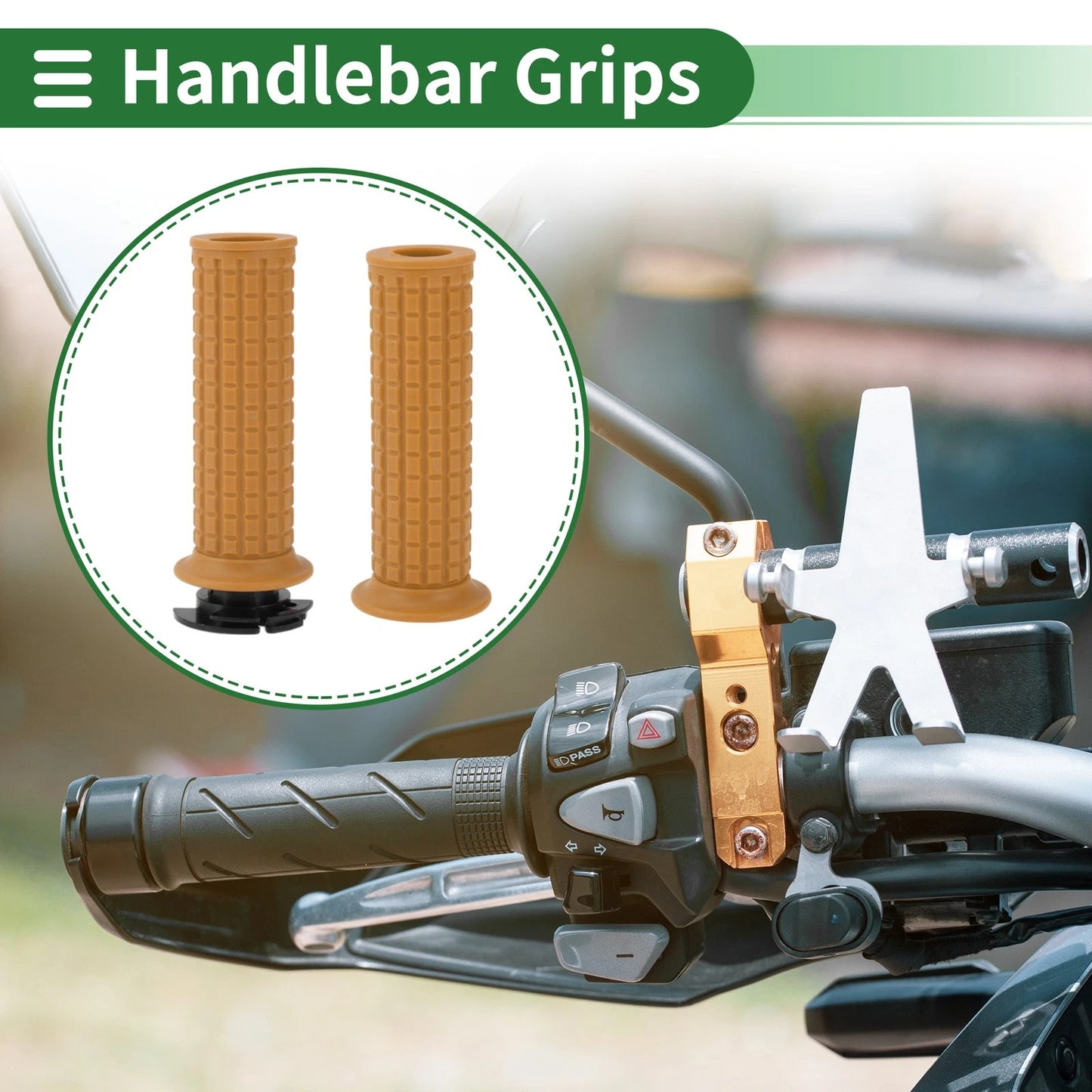 Handlebar Grips Cover 7/8" 22mm for Motorcycle