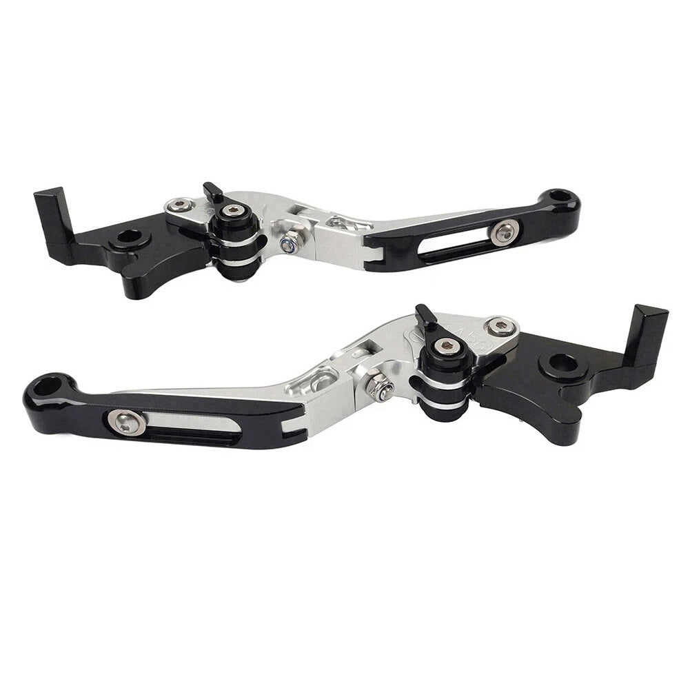 CNC Extendable Brake Clutch Levers for Yamaha YZF R1 (2009-2014) Silver