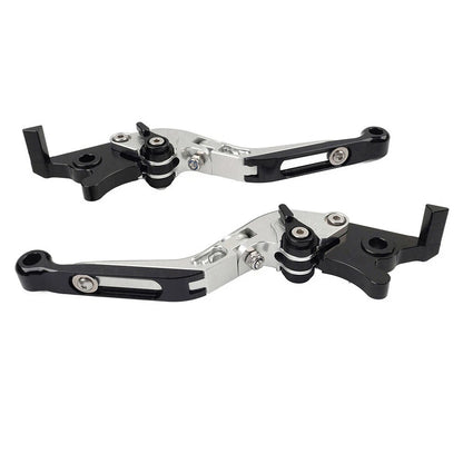 CNC Extendable Brake Clutch Levers for Yamaha YZF R1 (2009-2014) Silver