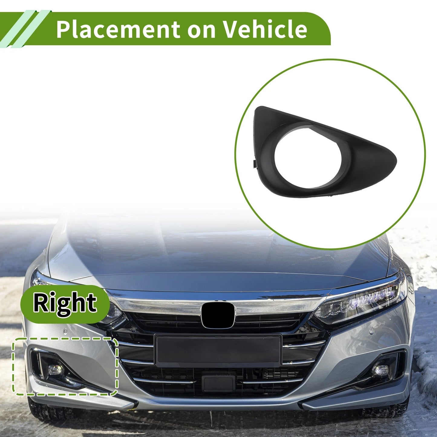 1 Pc Car Front Right Fog Light Grill for Toyota Yaris (2011–2014)