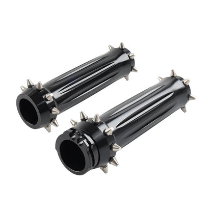 1'' Spikes Motorcycle Hand Grips for Harley Touring Dyna Softail
