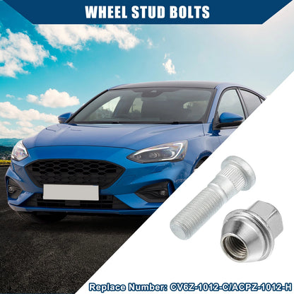 M12-1.5 Wheel Lug Stud Bolts  for Ford Fiesta Focus Fusion (2011-2023)