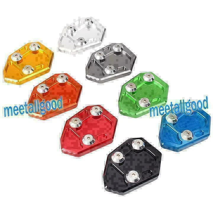 Side Stand Kickstand Pad for BMW S1000RR (2010-2014) - Orange Base Plate