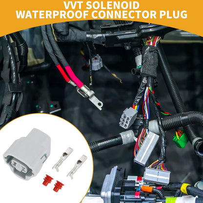 2 x Pin VVT Solenoid Waterproof Connector Plug for Toyota RAV4 (2013–2018)