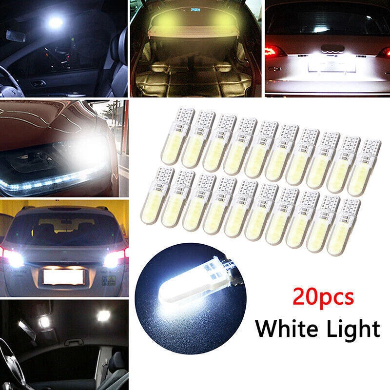 T10 194 W5W COB 2835 SMD 12 x LED Car License Light Bulbs for Universal Vehicles