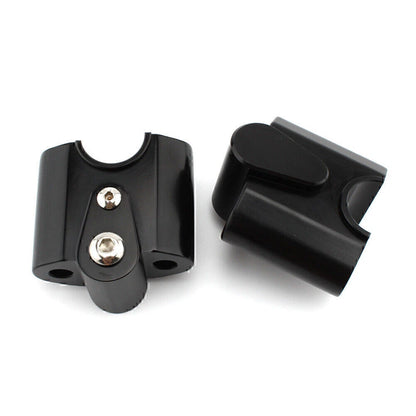Black Handlebar Risers Lift Clamp Adapters for BMW R 18 Classic (2022-2023)