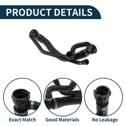 Radiator Hose for BMW E60 550i 2006-2010 Rubber Water Pipe 2 x Hoses