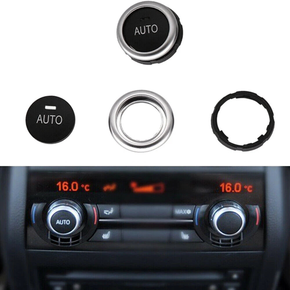 AC Climate Control Knob Button Cover for BMW X5 X6 (2007-2013)