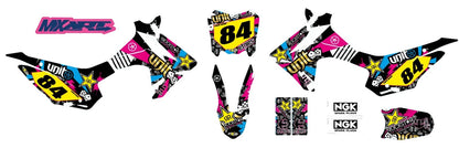 RUSH STYLE Stickers Full Kit for Honda CRF 110 (2013-2018)