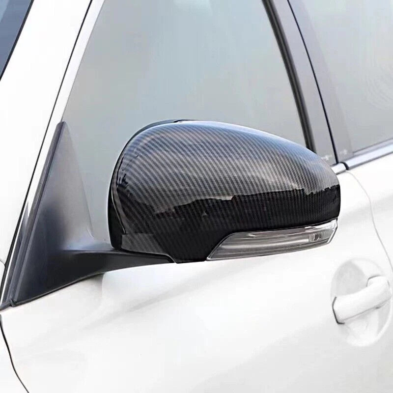 2 x Carbon Fiber Rear View Side Mirror Covers for Toyota Prius (2010-2015)