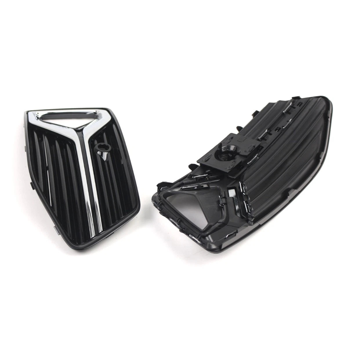 Front Bumper Fog Light Grill Covers for Audi A6 C8 (2019–2023)