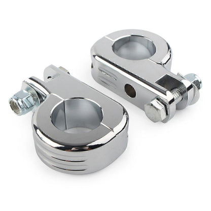 1.5" Chrome Highway Foot Pegs for Harley Touring Road King (2009-2023)