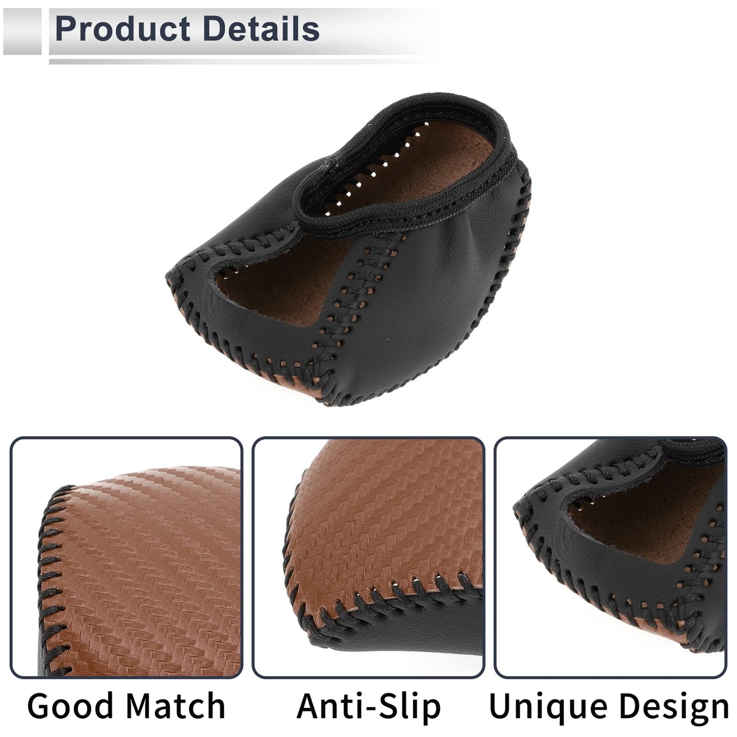 Brown Carbon Fiber Gear Shift Knob Cover for Toyota RAV4 (2019-2024)