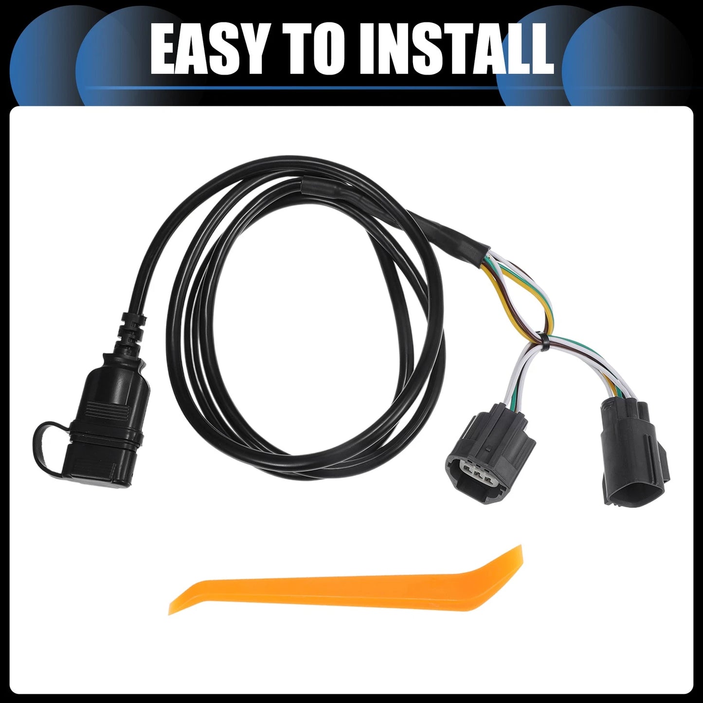 4-Pin Trailer Wiring Harness for Jeep Wrangler JK (2007-2018)