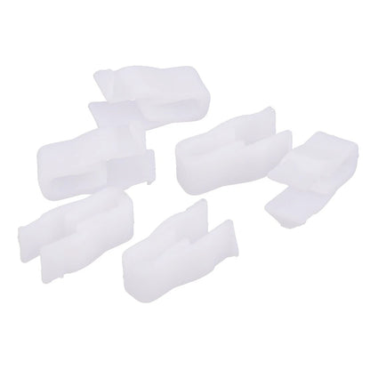 50 x White Plastic Instrument Panel Mounting Rivets for Car (Fits Various Models)