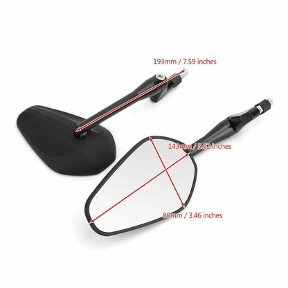 Pair Handlebar Mirrors for Moped Quad ATV Scooter (2010-2023)