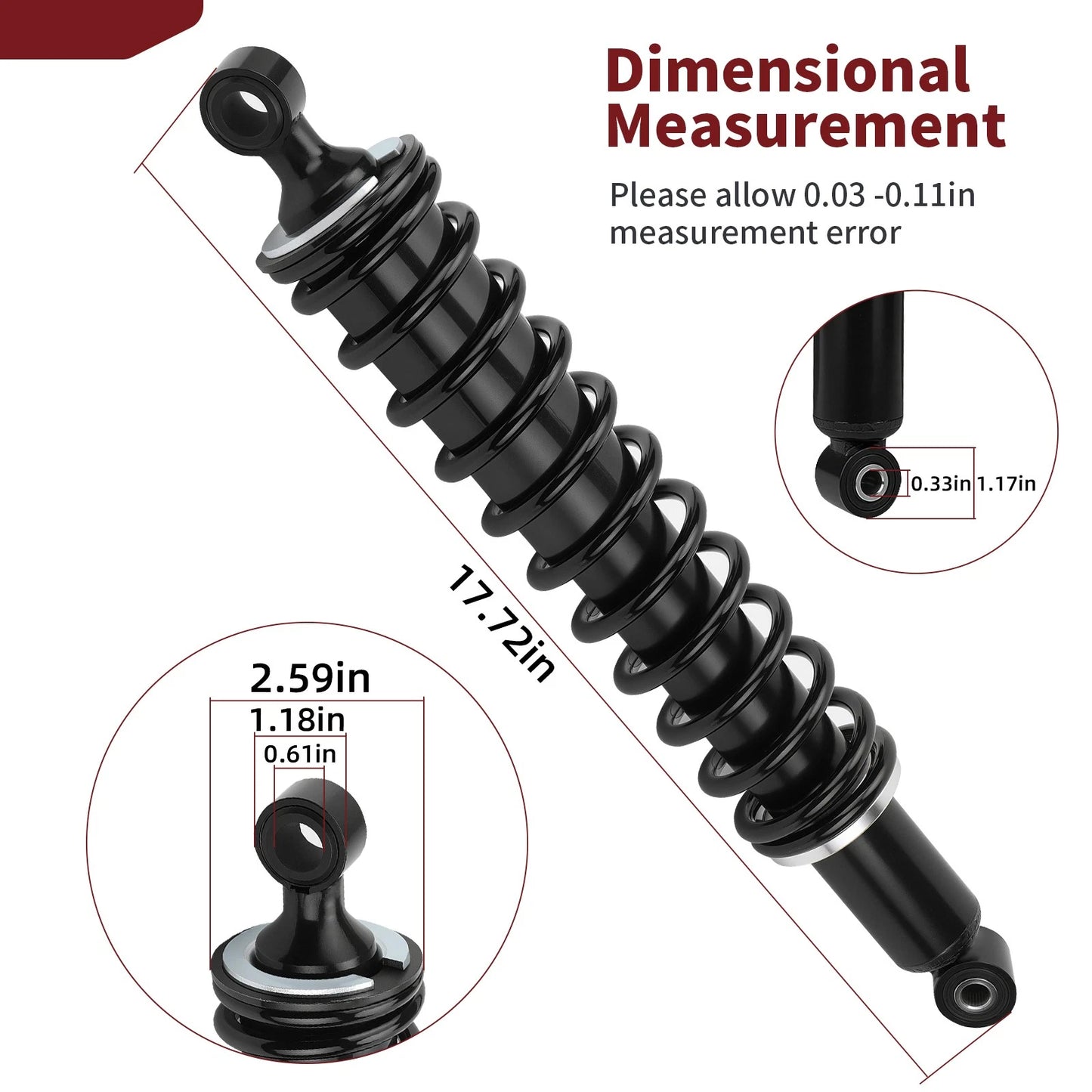 2 x Front Shock Absorber for Honda Foreman 500