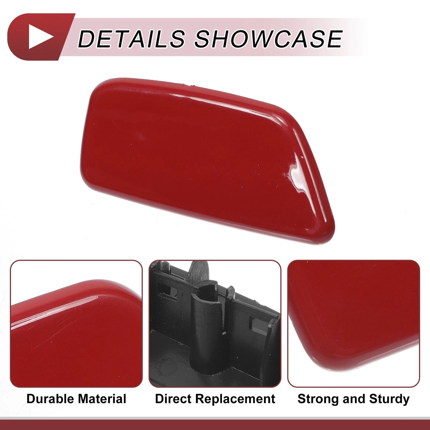 Red Front Right Washer Nozzle Cover for Subaru Forester (2009-2012)