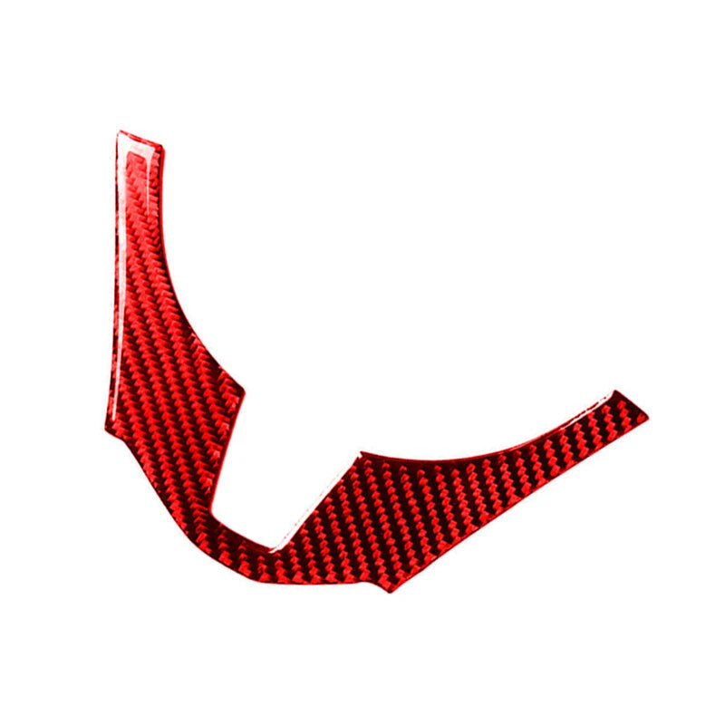 Red Carbon Fiber Steering Wheel Panel Cover for Mazda 3 Axela (2014-2016)
