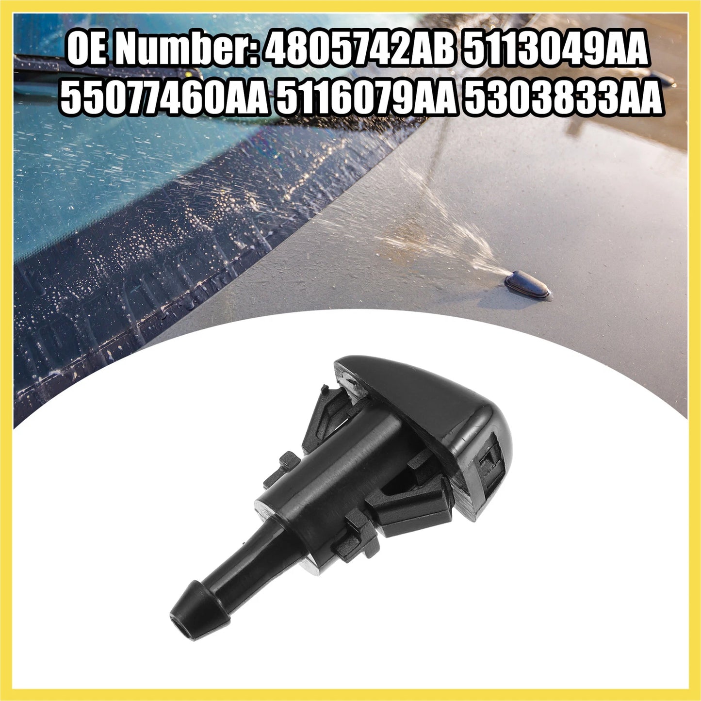 8pcs Washer Nozzle Wiper Jet for Dodge Caliber (2007-2012)