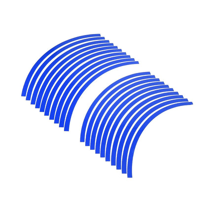 Wheel Rim Sticker Reflective Strips Blue / 20pcs / for Motorcycle Car Bike