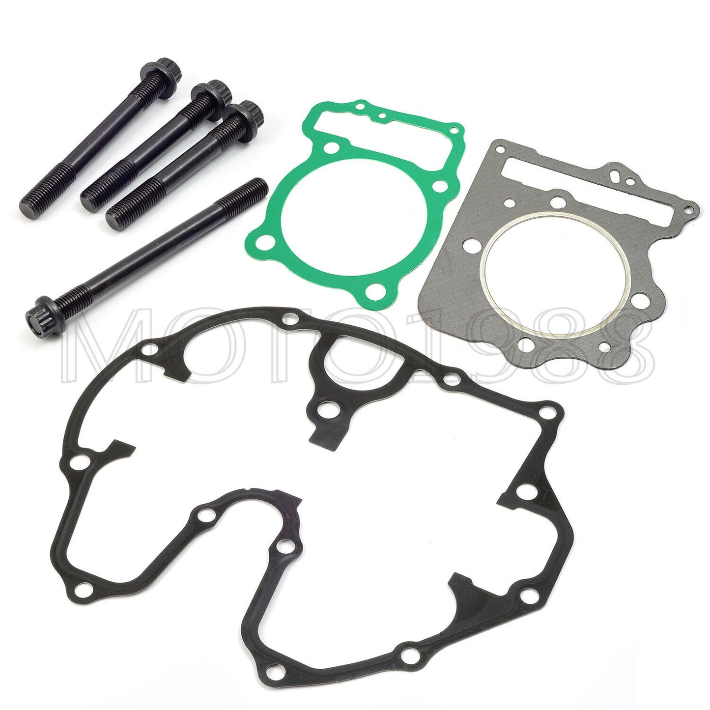 Cylinder Head Studs Nut Kit & Gasket Set for Honda TRX400X/400EX