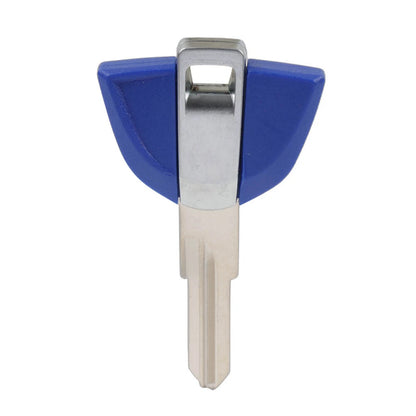 Uncut Blank Blade Key Blue for BMW G310GS, G310R, GT, F700, F800GS, C650