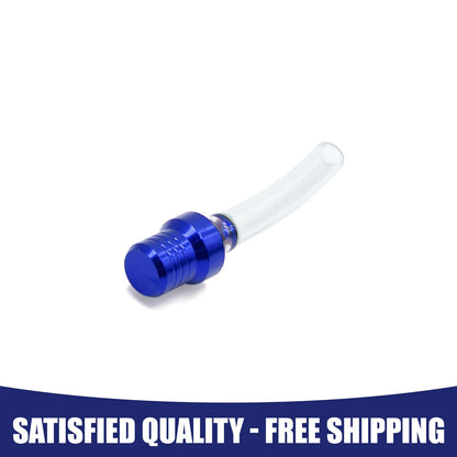 Blue Fuel Tank Cap Valve Vent Breather Hose Pipe for Motorcycle