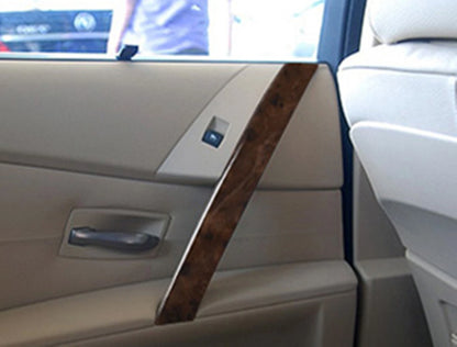 Rear Left Door Handle Trim Cover for BMW E60 E61 (2004-2006) Woodgrain
