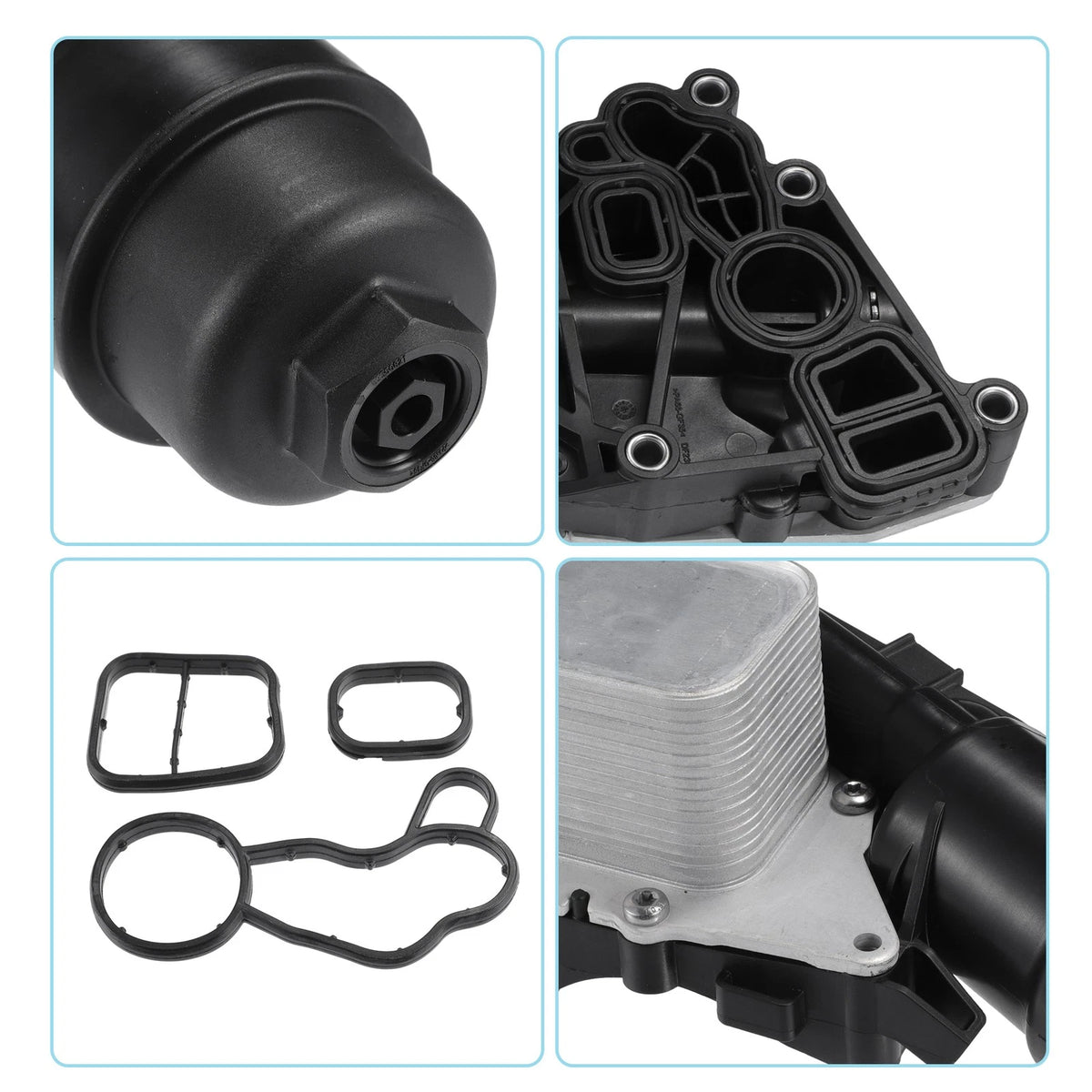 Engine Oil Cooler & Filter for BMW i8 (2014-2020) 2 x Oil Filters & Cooler