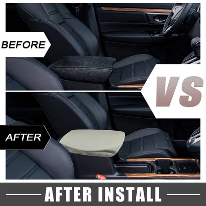 Car Center Console Armrest Cover for Toyota Land Cruiser (2008-2021) Brown