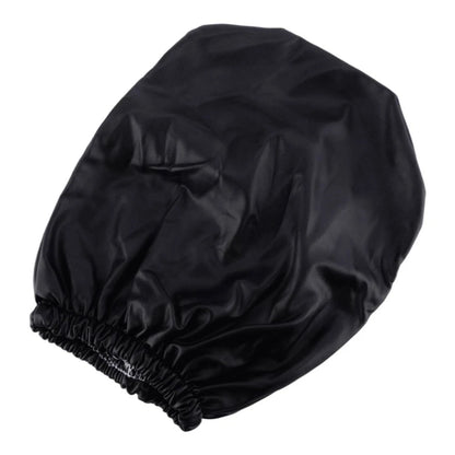 Waterproof Leather Car Seat Headrest Dust Cover for Rear Seat Black 1pc