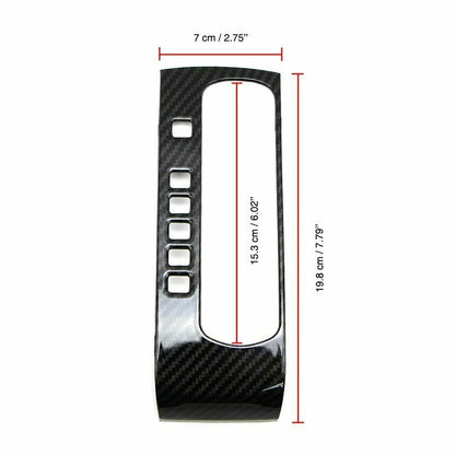 Carbon Fiber Console Shift Panel Cover for Honda Civic (2016–2020)