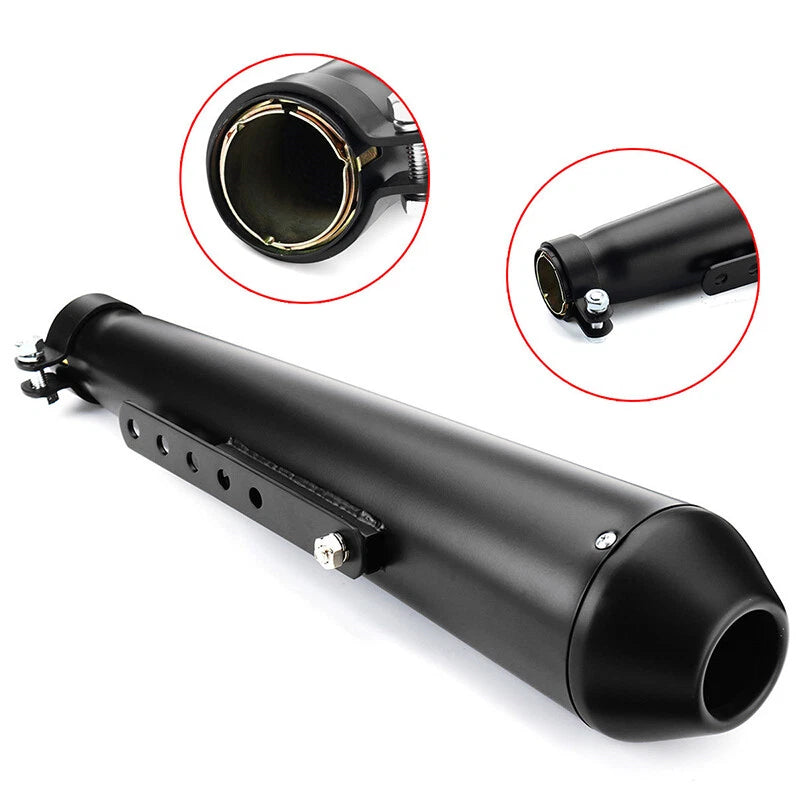 Universal Motorcycle Exhaust Pipe Muffler Silencer for Harley Racer Cafe 2 x