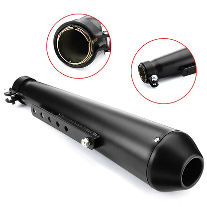 Universal Motorcycle Exhaust Pipe Muffler Silencer for Harley Racer Cafe 2 x