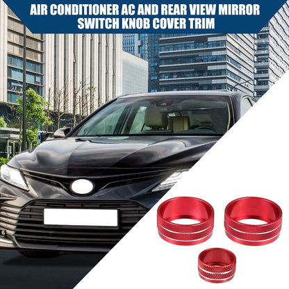 AC and Rear View Mirror Switch Knob Cover / 1 Set / Toyota Camry