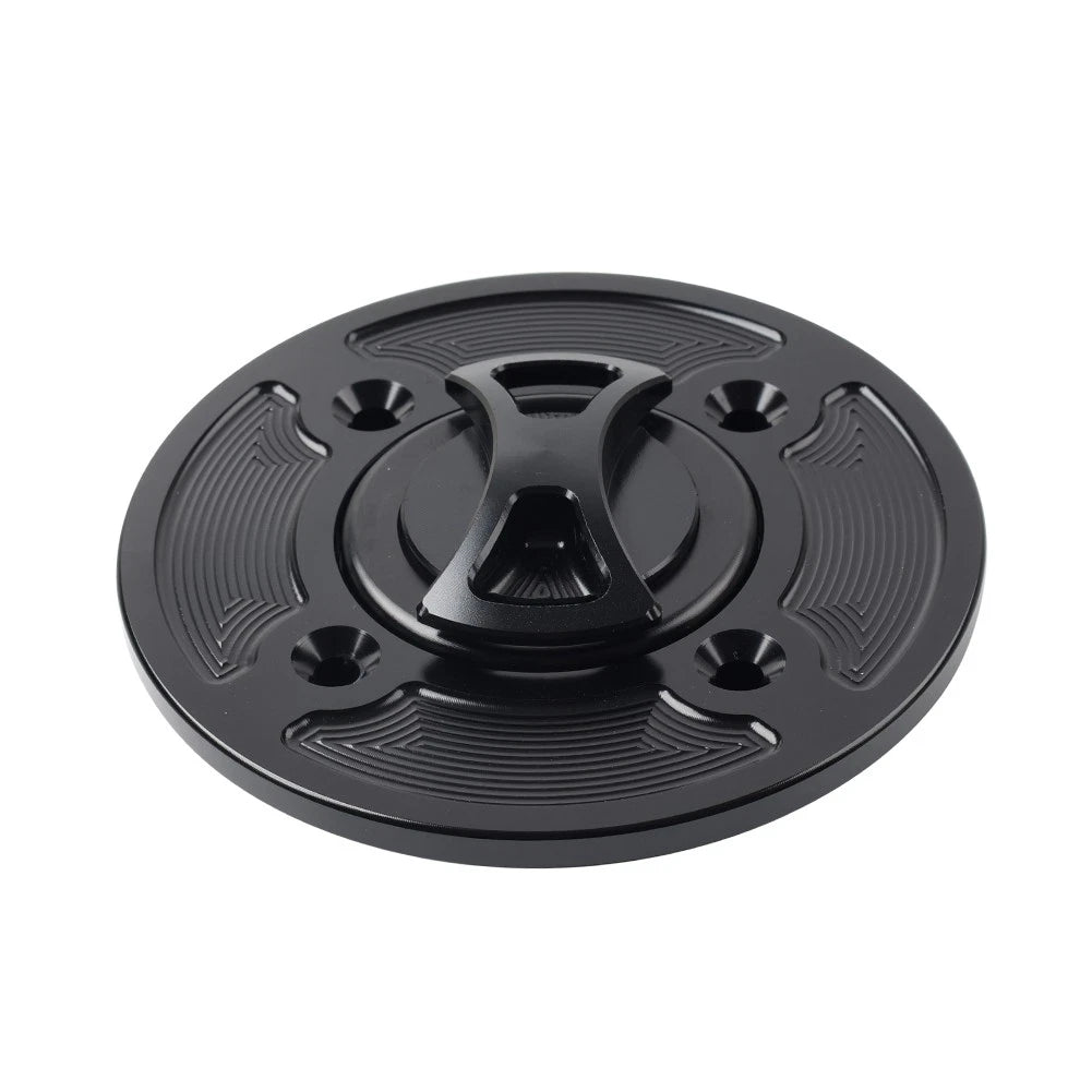 CNC Black Gas Fuel Tank Cap Cover for DUCATI Panigale V4/S/R (2018-2021)